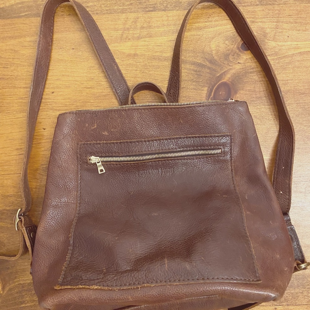 Portland Leather Backpack Tote
